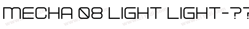 Mecha 08 Light Light字体转换